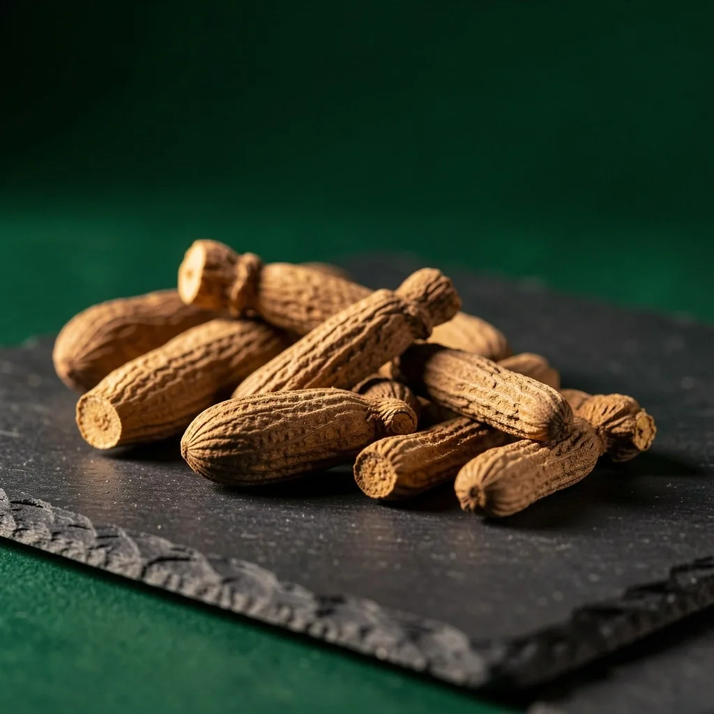 Ashwagandha root on slate